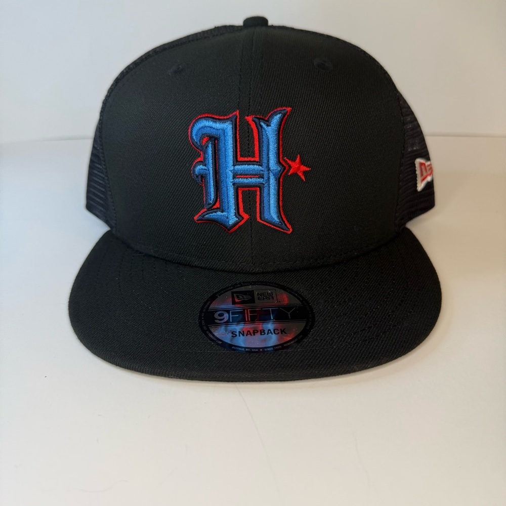 Houston Texans New Era 9SEVENTY Trucker Snapback Hat Black Alternate H Logo NEW - Picture 10 of 11